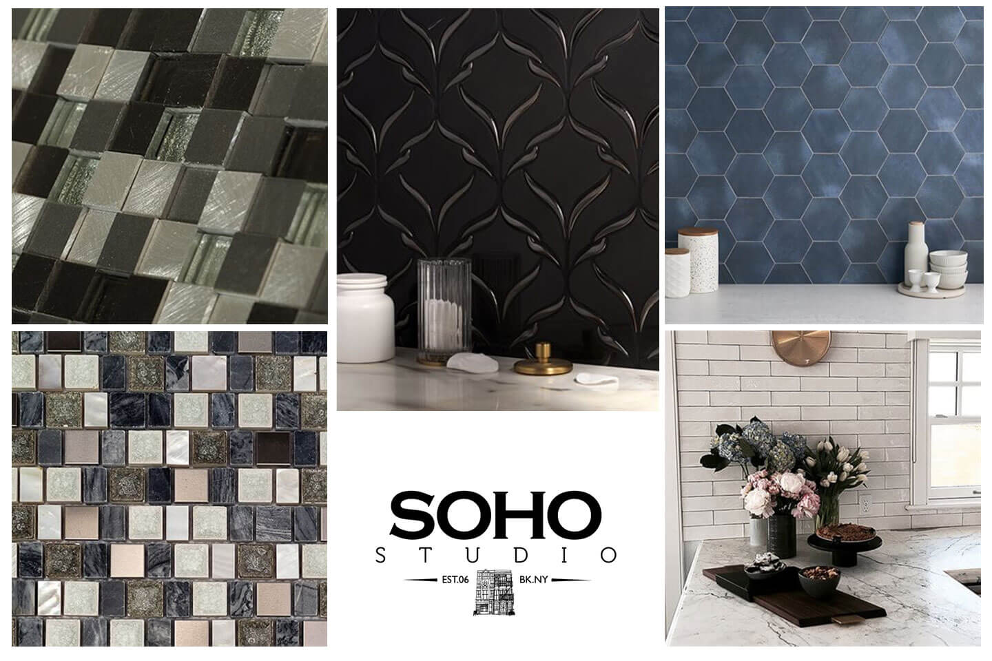 An assortment of Soho Studio tile products in Springfield, illinois