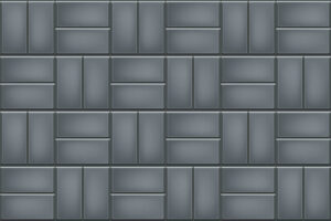 Dark grey basketweave kitchen tile in Springfield, Illinois