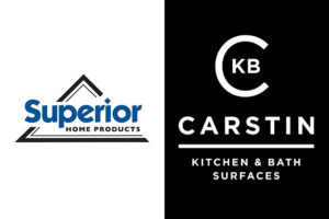 Carstin and Superior Home Products manufacturer logos whose products are offered at a countertop shop in Glenarm, IL.