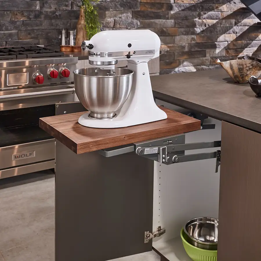 Rev-A-Shelf Appliance Mixer Lift with Heavy Duty Lift Assist and Soft Close, Available with or without a shelf - Springfield, IL