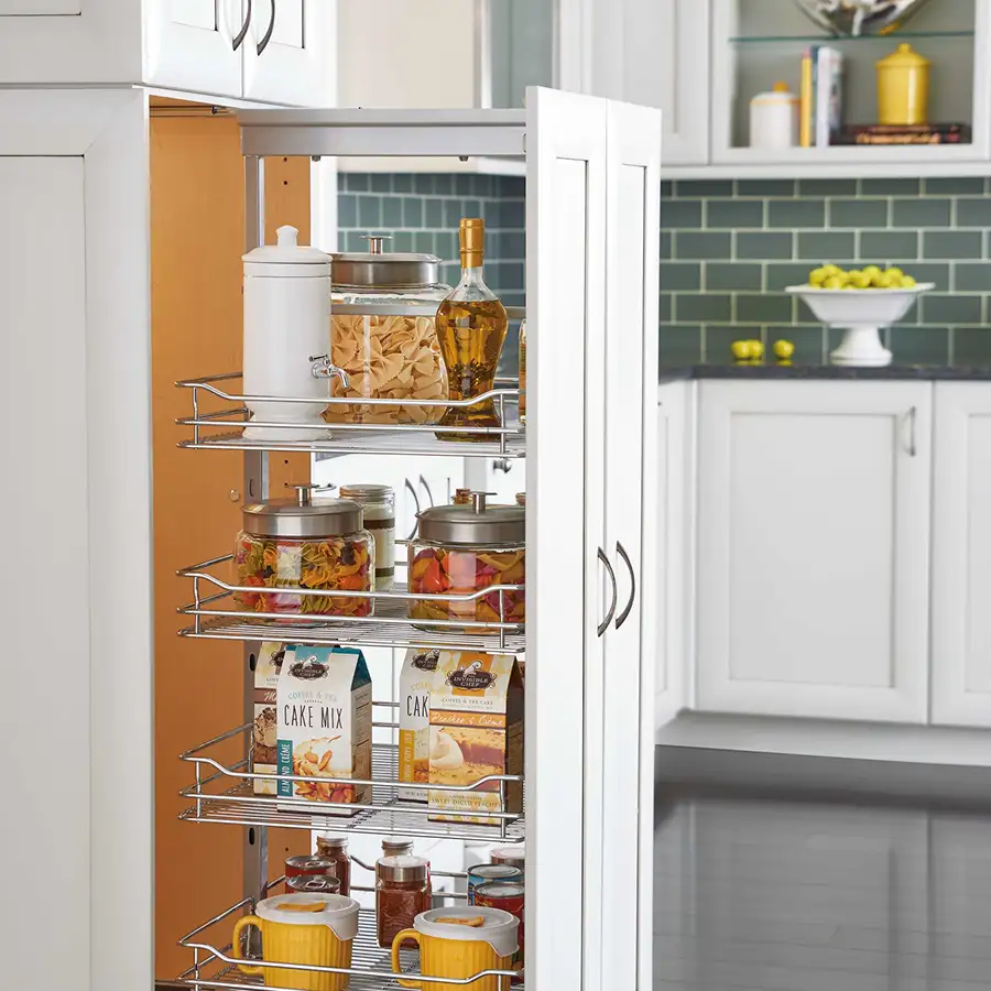 Rev-A-Shelf Adjustable System for Tall Pantry Cabinets, Chrome - Springfield, IL