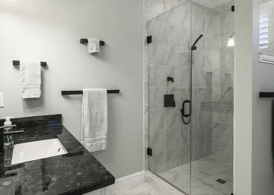 Cultured marble elements in modern bathroom - Springfield, IL
