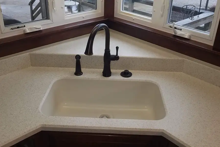Ray's Countertop Shop Inc - previous work, single basin sink example - Springfield, IL