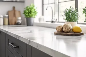 Ray’s Countertop Shop, Inc.—A laminate countertop in a kitchen in Central IL.